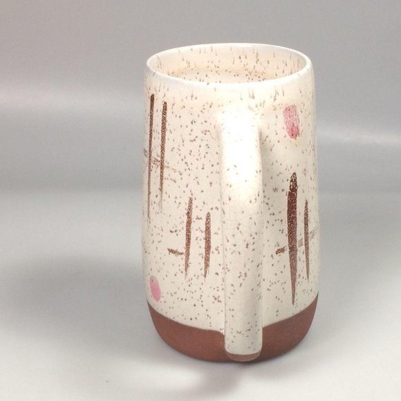 Walter Roche pottery Mid Century Modern mug Abstra - Picture 5 of 8